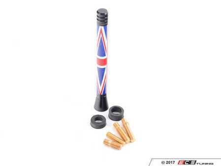 ES#4447037 - EP64ECS - Stubby Antenna - Union Jack  - Upgrade and get the sport stubby look - 107mm height - ECS - MINI