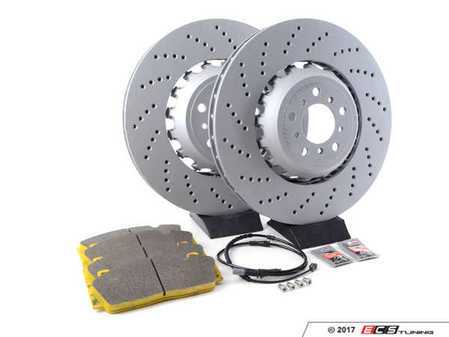 ES#3509325 - F10PERRpSKT1 - Performance Front Brake Service Kit - Everything you need to service your rear brakes in one kit. Includes Zimmermann rotors and Pagid Racing Yellow pads. - Assembled By ECS - BMW
