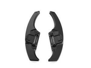 ES#3411647 - 019859ECS01-02 - Aluminum Paddle Shifters - Polished Black Anodized - (NO LONGER AVAILABLE) - Maintain steering control while changing gears with our oversized billet aluminum paddle shifters - ECS - 