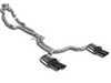 ES#3514368 - 769610 - Track Performance Complete Exhaust System - Non-Resonated  - Stainless steel system with high-flow downpipes/catalytic converters, non-resonated center-section, and rear mufflers with quad black tips - Supersprint - Audi