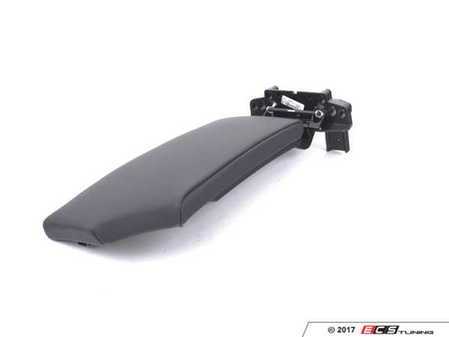 ES#82662 - 51166985217 - Center console - black - Black leather split armrest, right side - Genuine BMW - BMW