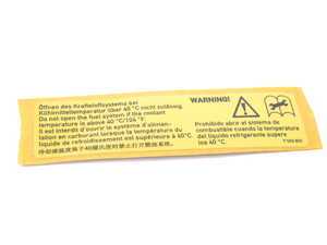 ES#2207462 - 71227598859 - NOTICE, HIGH-PRESSUR - Genuine BMW - BMW MINI