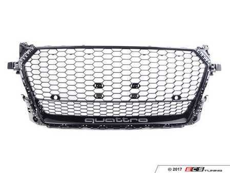 ES#3233350 - 8S0853651ET94 - TTRS Grille Assembly - Glossy Black  - Complete glossy black center radiator grille assembly for your TTRS - Genuine Volkswagen Audi - Audi