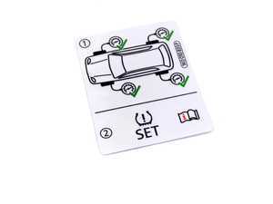 ES#2806379 - 1K0010833P - STICKER - Genuine Volkswagen Audi - 