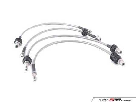 ES#3515045 - H.BMWM.4.068.CLR - Stainless Steel Braided Brake Line Kit - Significantly reduce the notorious 'spongie' pedal feel - NM Engineering - MINI