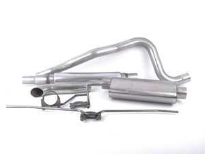ES#3175710 - 253418B - 2.5" Aluminized Cat-back  - Featuring Borla muffler - Techtonics Tuning - Volkswagen