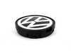 ES#4514 - 6N0601171BXF - Center Cap - 56mm - Priced Each - Silver & Black flat style wheel center cap - Genuine Volkswagen Audi - Volkswagen