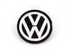 ES#4514 - 6N0601171BXF - Center Cap - 56mm - Priced Each - Silver & Black flat style wheel center cap - Genuine Volkswagen Audi - Volkswagen