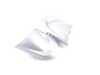 ES#52651 - 32306773637 - Steering Wheel Pads Set - Silver - Blank upper steering wheel pads for the three spoke wheel - Genuine MINI - MINI