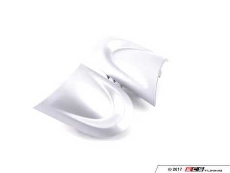 ES#52651 - 32306773637 - Steering Wheel Pads Set - Silver - Blank upper steering wheel pads for the three spoke wheel - Genuine MINI - MINI