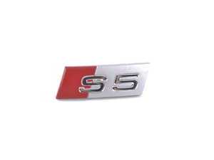 ES#2541838 - 8T0419685C3Q7 - "S5" Aluminum Steering Wheel Emblem  - Replace your lost or damaged steering wheel inlay - Genuine Volkswagen Audi - Audi