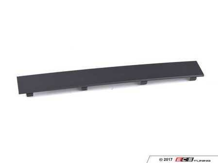 ES#3441488 - 8W0807287BRU6 - Front License Plate Bracket Filler Trim - Dark Chrome / Matte  - Covers the hardware provision for the front license plate bracket - Genuine Volkswagen Audi - Audi