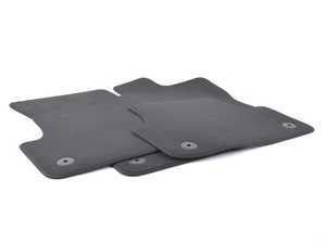 ES#3100356 - 8V4863011DQA5 - Carpeted Floor Mat Set - Sabre (Black) - Front and rear set of floor mats - Genuine Volkswagen Audi - Audi