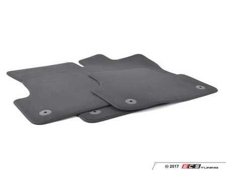 ES#3100356 - 8V4863011DQA5 - Carpeted Floor Mat Set - Sabre (Black) - Front and rear set of floor mats - Genuine Volkswagen Audi - Audi