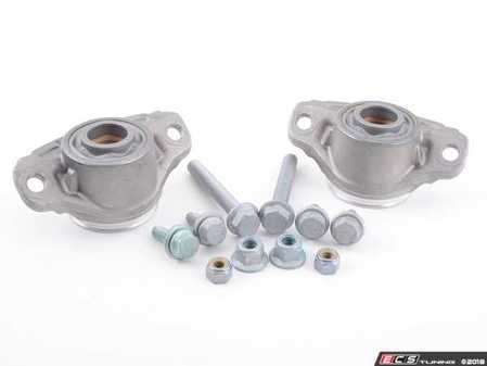 ES#3177967 - 5q0513353gkt1KT - Rear Shock Mount Kit  - Hardware and mounts necessary to install new rear suspension - Assembled By ECS - Audi