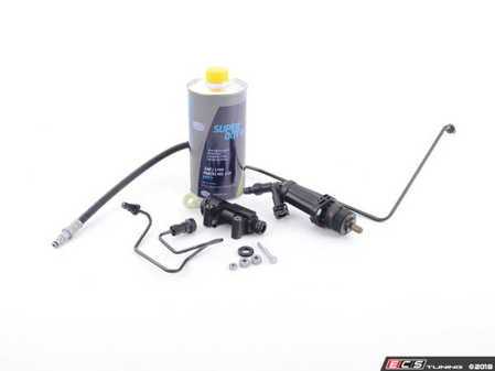 ES#3508289 - 21526785964KT - Clutch hydraulic Cylinder kit - Includes master and slave cylinder, hardware and lines including an OEM clutch line - Assembled By ECS - BMW