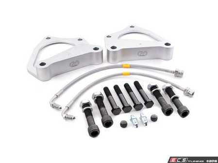 ES#3188215 - BR0015 - Dual Rear Caliper Adapter Kit - Adapters for Touareg/Q7/Cayenne calipers and MK5 R32 / MK2 TTS calipers with 310x22mm rotors - Creations Motorsport - Audi Volkswagen