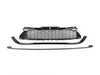 ES#4147952 - GR-MCSR56-B - JCW Style Grille Set (Stock Bumper) - Black R55 To R59 - Matte finish upper and lower trim with matte finish center grille - ECS - MINI