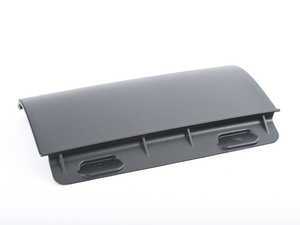 ES#3478012 - 3C0807397B2Z0 - R36 Rear Trailer Hitch Cover - Black - Covers the notch for the trailer hitch in the rear bumper - Genuine European Volkswagen Audi - Volkswagen