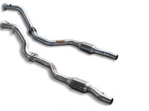 ES#3522595 - 767132KT2 - Performance Downpipe Kit  - Features left & right T304 Mandrel bent stainless steel downpipes with 200 cell high-flow catalytic converters - Supersprint - Audi