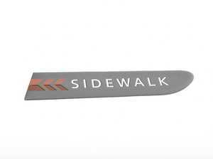 ES#79354 - 51147186155 - MINI Sidewalk Decal Gray - Left  - (NO LONGER AVAILABLE) - Used on the side near the side turn signal - Genuine MINI - 