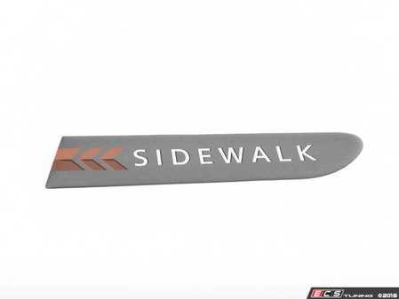 ES#79354 - 51147186155 - MINI Sidewalk Decal Gray - Left  - (NO LONGER AVAILABLE) - Used on the side near the side turn signal - Genuine MINI - 