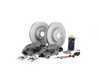ES#2730474 - 8R0615108EKT2 - Front Big Brake Kit - Stage 2 - Plain Rotors (345x30) - Upgrade your brake system to the 4-piston Brembo Q5 calipers - ECS - Audi