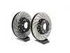 ES#3493171 - 014586ecsKT - 2-Piece Lightweight Front Brake Rotors - Pair (340x30) - Direct bolt-on cross-drilled and slotted replacement offering a 3.5lbs weight savings per rotor for improved braking, handling, and ride quality! - ECS - BMW