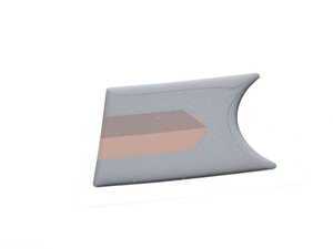 ES#79350 - 51147186151 - MINI Sidewalk Decal Gray - Front Portion Left  - Used on the side near the side turn signal - Genuine MINI - MINI