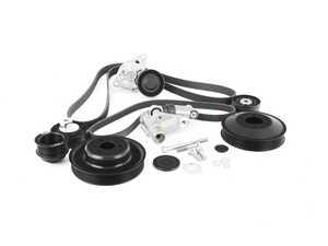 ES#3521792 - uppke46tuvaleoKT - Turner Motorsport Ultimate Power Pulley And Drive Belt Overhaul System  - Includes Accessory Belt System! - Assembled By ECS - BMW