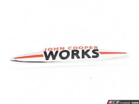 ES#3193783 - 51147476376 - JCW Trunk Lid Badge - For JCW models and JCW tuning kits - Genuine MINI - MINI