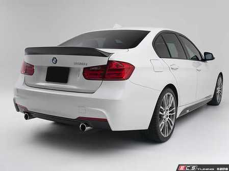 ES#3537591 - 024593TMS01 - Turner Motorsport Carbon Fiber High kick Rear Spoiler - Smooth carbon, high kick - accentuates F30 and F80 M3 body lines! - Turner Motorsport - BMW