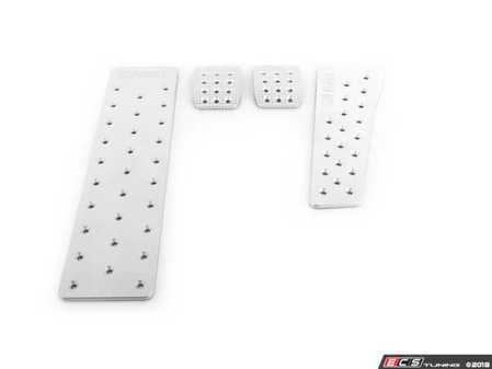 ES#3438298 - tms179753dpKT - Turner Performance Complete Pedal Set - Manual Transmission - Silver anodized aluminum - Includes dead pedal! - Turner Motorsport - BMW