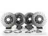 ES#3524518 - 004383ecs02aKT2 - Performance Front & Rear Brake Service Kit - Featuring Front and rear ECS 2-piece semi-floating cross drilled and slotted rotors and Hawk HPS pads - Assembled By ECS - BMW
