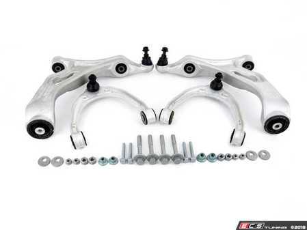 ES#3020357 - 7L0407021BKT1 - Complete Front Control Arm Kit - Includes new control arms with hardware - Meyle - Audi