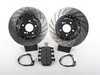 ES#3183519 - 004383ECS02A13KT - Performance Rear Brake Service Kit - ECS 2-piece semi-floating cross drilled and slotted rotors and Hawk HPS pads - Assembled By ECS - BMW