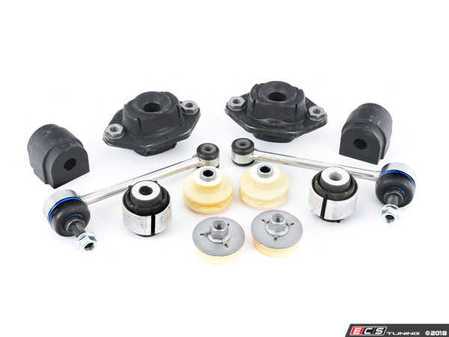 ES#2826293 - 33526768544RKT2 - Rear Suspension Refresh Kit - Level 1 - Rear shock mounts, trailing arm bushings, end links, and sway bar bushings for a partial rear suspension rebuild - with high quality aftermarket components - Assembled By ECS - BMW