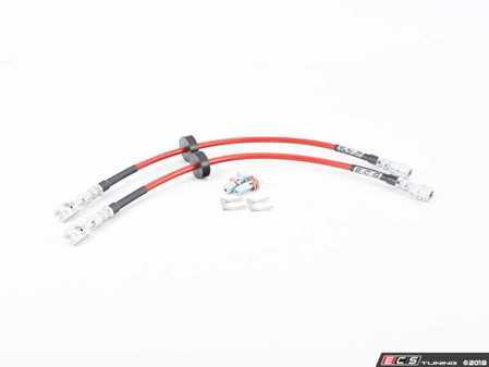 ES#3521866 - 024658ECS01 - Exact-Fit Stainless Steel Brake Lines - Front - DOT-compliant lines for shorter, more consistent stops - ECS - Volkswagen