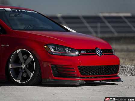 ES#3525095 - 024105ecs01KT - ECS Tuning MK7 GTI Carbon Fiber Front Lip Spoiler - In-house engineered hand-laid carbon fiber to upgrade your exterior styling - ECS - Volkswagen