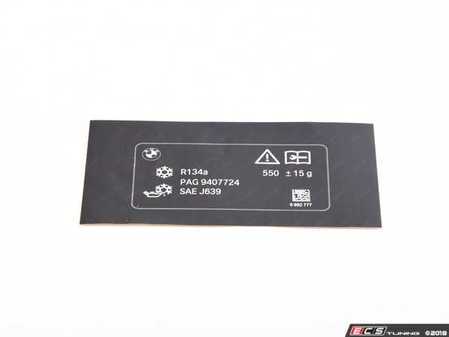 ES#3457201 - 71236992777 - LABEL, COOLANT - Genuine BMW - BMW