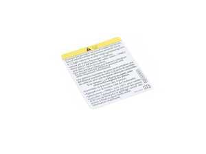 ES#2743580 - 5Q0010833T - STICKER - Genuine Volkswagen Audi - 