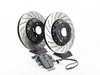 ES#3183519 - 004383ECS02A13KT - Performance Rear Brake Service Kit - ECS 2-piece semi-floating cross drilled and slotted rotors and Hawk HPS pads - Assembled By ECS - BMW
