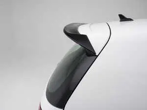 Rear Hatch Spoiler Lip Extension - Gloss Black Fiberglass