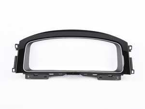 ES#3423700 - 5G0857189BAAH - Instrument Cluster Trim - Gloss Black - Surrounds the instrument cluster on vehicles with Digital Cockpit - Genuine Volkswagen Audi - Volkswagen