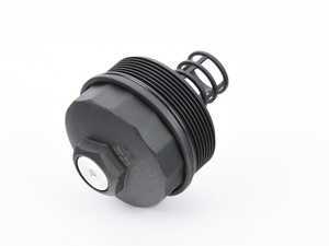 ES#3190183 - 917-065 - Oil Filter Housing Cap - Plastic cap that screws on and holds the oil filter, drain plug included - Dorman - Audi Volkswagen Porsche