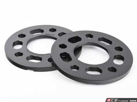 ES#3476427 - 021460TMS02-08 -  10mm Wheel Spacers - Black (Pair)  - Lightweight wheel spacers with a machined tab for easy removal. Pair with hub extenders to comprehensively eliminate fitment problems common with most 10mm spacers! - Turner Motorsport - Audi BMW MINI Porsche
