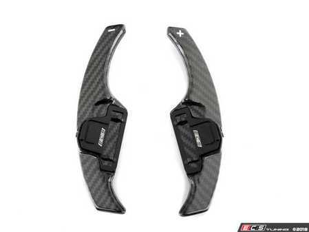 ES#3521349 - 020638ECS01 -  Carbon Fiber Paddle Shifters - Maintain steering control while changing gears with our oversized carbon fiber paddle shifters - ECS - Volkswagen