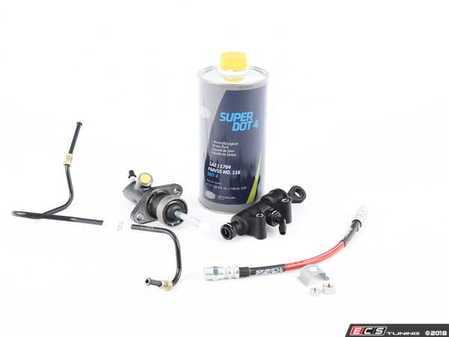 ES#3508270 - 21526758820KT - Clutch Cylinder Refresh Kit - Includes master and slave cylinder, hardware and lines including the ECS Exact-Fit Stainless Steel Clutch Line! - Assembled By ECS - BMW
