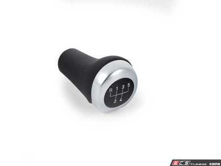 ES#47299 - 25117536019 - 5 Speed shift knob  - Leather and chrome shift knob - Genuine BMW - BMW
