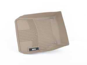 ES#2558117 - 82112317870 - F30 All Weather Rubber Floor Mats - Beige - Rubber mats keep liquid from soaking in. - Genuine BMW - BMW